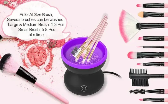 Makeup Brushes in Cleaner